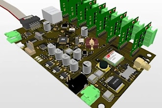 design pcb design, board, circuit, schematic prototype in altium easyeda kicad