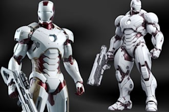 sculpt articulated action figure 3d articulated model 3d printed action figure