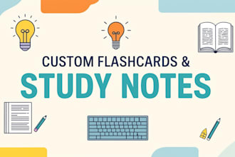 make study flashcards for you