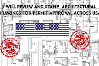 draw and stamp your USA city permit architectural drawings