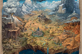 make a custom fantasy or sci fi maps for yours