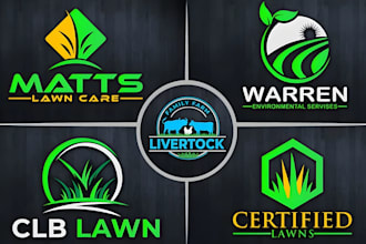 make landscape, lawn care, green, natural, organic, agriculture logo