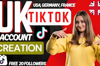 create uk tiktok account usa tiktok account setup tiktok shop