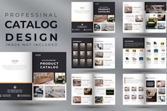 design product catalog, sell sheet, lookbook, catalogue, magazine design