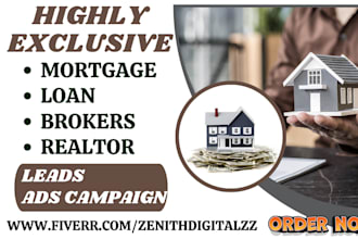 generate mortgage leads brokers home warranty mortgage leads via ads campaign
