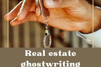 ebook creation and ghostwriting for real estate and credit repair topics, airbnb