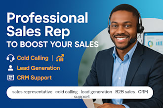 be your sales representative sales closing lead generation expert