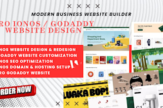 design ionos website redesign ionos website fix ionos seo design godaddy website