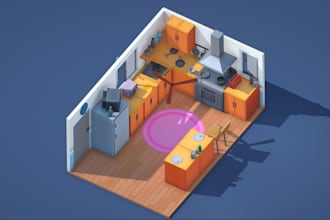 create low poly game environments