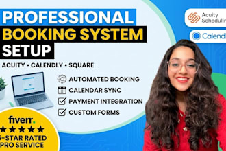 set up acuity scheduling, square, booking appointments, calendly