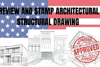 review and stamp architectural drawing 2d 3d floor plan mep drawing city permit