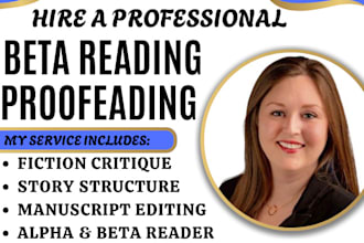 beta read and critique alpha reader, proofread memoir fiction, workbook editing
