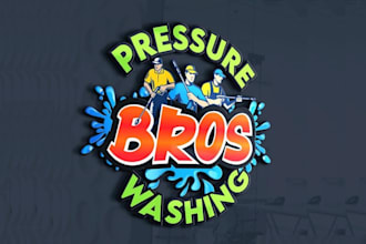 make modern pressure washing power washing and cleaning logo