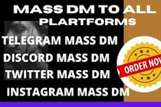 successful send instagram mass dm, discord mass dm or fivem promotion