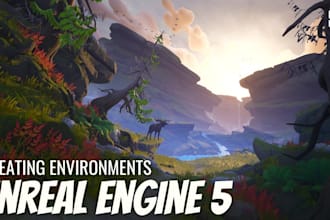 design 3d environment 3d game world 3d terrain model in unreal engine roblox map