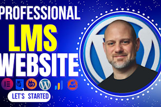 develop wordpress lms site with learndashn buddyboss elementor