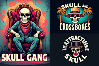 design professional army, military, or skull logo