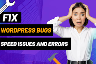 fix wordpress bugs, speed issues and errors