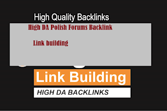 do backlink polish forums high authority white hat dofollow poland SEO service