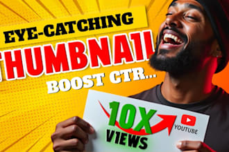 design attractive clickbait youtube thumbnail
