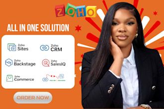 zoho sites, zoho commerce, zoho crm, zoho backstage, zoho landing page