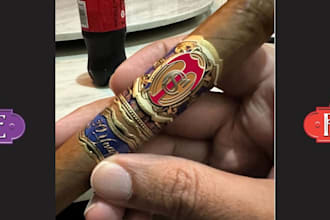 do create premium cigar brand ring lebels box logo design