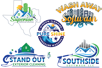 do pressure washing, power washing and home cleaning logo