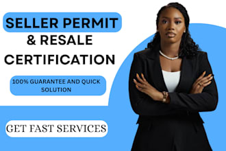 help with seller permit, resale certification, llc, and ein
