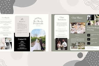 create an informative company brochure