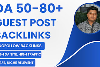 publish dofollow guest post on high da 50 to 80 sites any niche