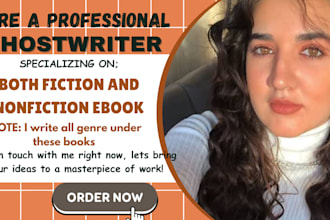 be your ebook ghostwriter book writer fiction book writer nonfiction book editor