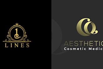 luxurious 3d gold metallic logo designs for your brand