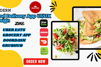 food delivery app multi restaurant online mobile app ubereats door dash grub hub