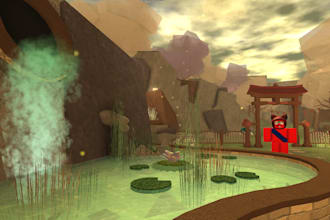 create a full roblox game with scripting, UI, and custom assets