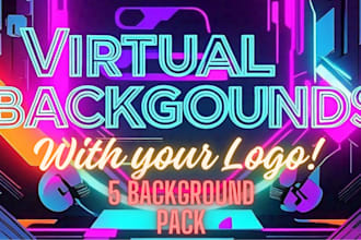 design 3d customized virtual background