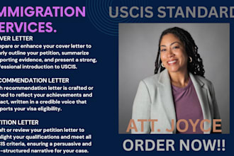 do immigration cover letter, petition letter for eb2 niw,e2,eb1,o1,f1,l1 visa