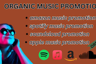 do organic spotify music youtube promotion hiphop music apple music promotion