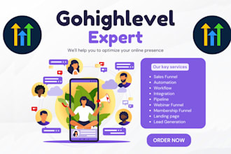 setup gohighlevel website sales funnel, vapi ai chatbot, invoicing, landing page