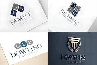 design modern legal, attorney and law firm logo