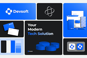 design a bold modern logo for your tech, saas, ai, app, or startup business