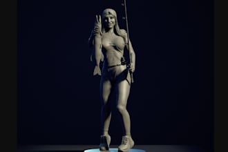 form 3d sculptural image,3d creature model,nsfw,zbrush print,realistic character