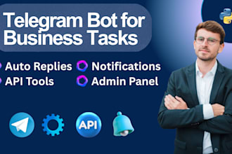 create a custom telegram bot for business tasks