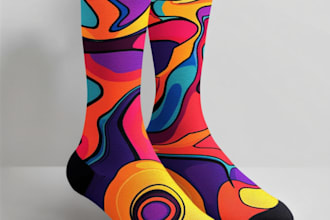 design custom and unique socks design