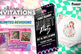 design elegant wedding, baby shower, and party invitation