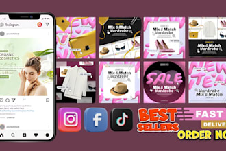 do social media carousel post design for facebook ads, instagram, post marketing