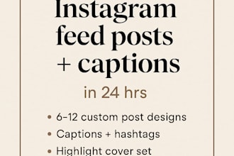 design an aesthetic instagram feed makeover with captions