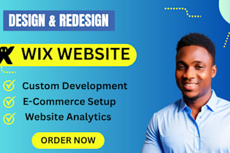 do wix website design, redesign wix website, wix online store