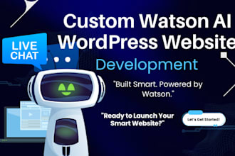 develop custom wordpress website with IBM watson ai chatbot