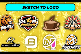 do unique logo design vector for business profile company