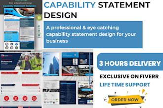 design an effective capability statement within 3hours